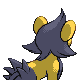 Luxio shiny back-facing sprite from Pokémon Diamond