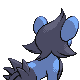 Luxio back-facing sprite from Pokémon HeartGold