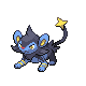 Luxio front-facing sprite from Pokémon HeartGold