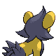 Luxio shiny back-facing sprite from Pokémon HeartGold