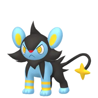 Luxio front-facing sprite from Pokémon Shield