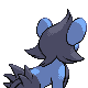 Luxio back-facing sprite from Pokémon Platinum