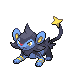 Luxio front-facing sprite from Pokémon Platinum
