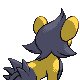 Luxio shiny back-facing sprite from Pokémon Platinum
