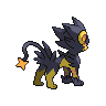 Luxray shiny back-facing sprite from Pokémon Black 2