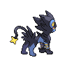 Luxray back-facing sprite from Pokémon Black