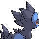 Luxray back-facing sprite from Pokémon Pearl