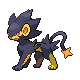 Luxray shiny front-facing sprite from Pokémon Pearl