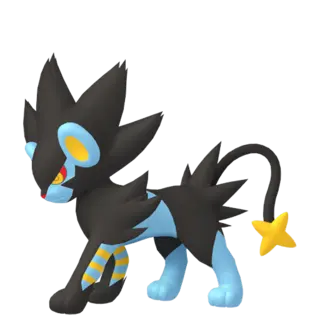 Luxray front-facing sprite from Pokémon Sword