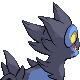 Luxray back-facing sprite from Pokémon Platinum