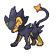 Luxray shiny front-facing sprite from Pokémon Platinum