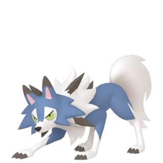 Lycanroc shiny front-facing sprite from Pokémon Sword