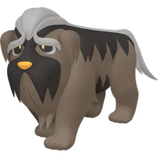 Mabosstiff front-facing sprite from Pokémon Violet