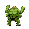 Machamp shiny back-facing sprite from Pokémon White 2