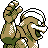 Machamp back-facing sprite from Pokémon Crystal