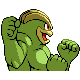 Machamp shiny back-facing sprite from Pokémon Diamond