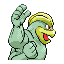 Machamp back-facing sprite from Pokémon FireRed