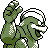Machamp shiny back-facing sprite from Pokémon Gold