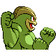 Machamp shiny back-facing sprite from Pokémon HeartGold