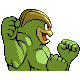 Machamp shiny back-facing sprite from Pokémon Platinum