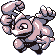 Machamp front-facing sprite from Pokémon Blue