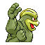 Machamp shiny back-facing sprite from Pokémon Ruby