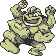 Machamp front-facing sprite from Pokémon Yellow