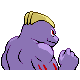 Machoke back-facing sprite from Pokémon Diamond