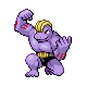 Machoke front-facing sprite from Pokémon Diamond
