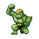 Machoke shiny front-facing sprite from Pokémon Diamond