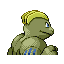 Machoke shiny back-facing sprite from Pokémon FireRed