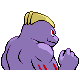 Machoke back-facing sprite from Pokémon HeartGold
