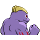 Machoke back-facing sprite from Pokémon Platinum