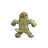 Machop shiny back-facing sprite from Pokémon Black 2
