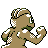 Machop back-facing sprite from Pokémon Crystal