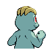Machop back-facing sprite from Pokémon Pearl
