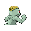 Machop back-facing sprite from Pokémon FireRed