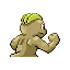 Machop shiny back-facing sprite from Pokémon FireRed