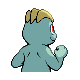 Machop back-facing sprite from Pokémon SoulSilver
