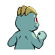 Machop back-facing sprite from Pokémon Platinum
