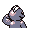 Machop back-facing sprite from Pokémon Blue