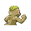Machop shiny back-facing sprite from Pokémon Sapphire