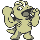 Machop front-facing sprite from Pokémon Yellow
