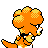 Magby shiny back-facing sprite from Pokémon Crystal