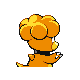 Magby shiny back-facing sprite from Pokémon Pearl