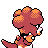 Magby back-facing sprite from Pokémon Gold