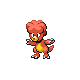 Magby front-facing sprite from Pokémon Platinum