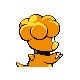 Magby shiny back-facing sprite from Pokémon Platinum