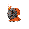 Magcargo back-facing sprite from Pokémon White 2