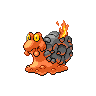 Magcargo front-facing sprite from Pokémon White 2
